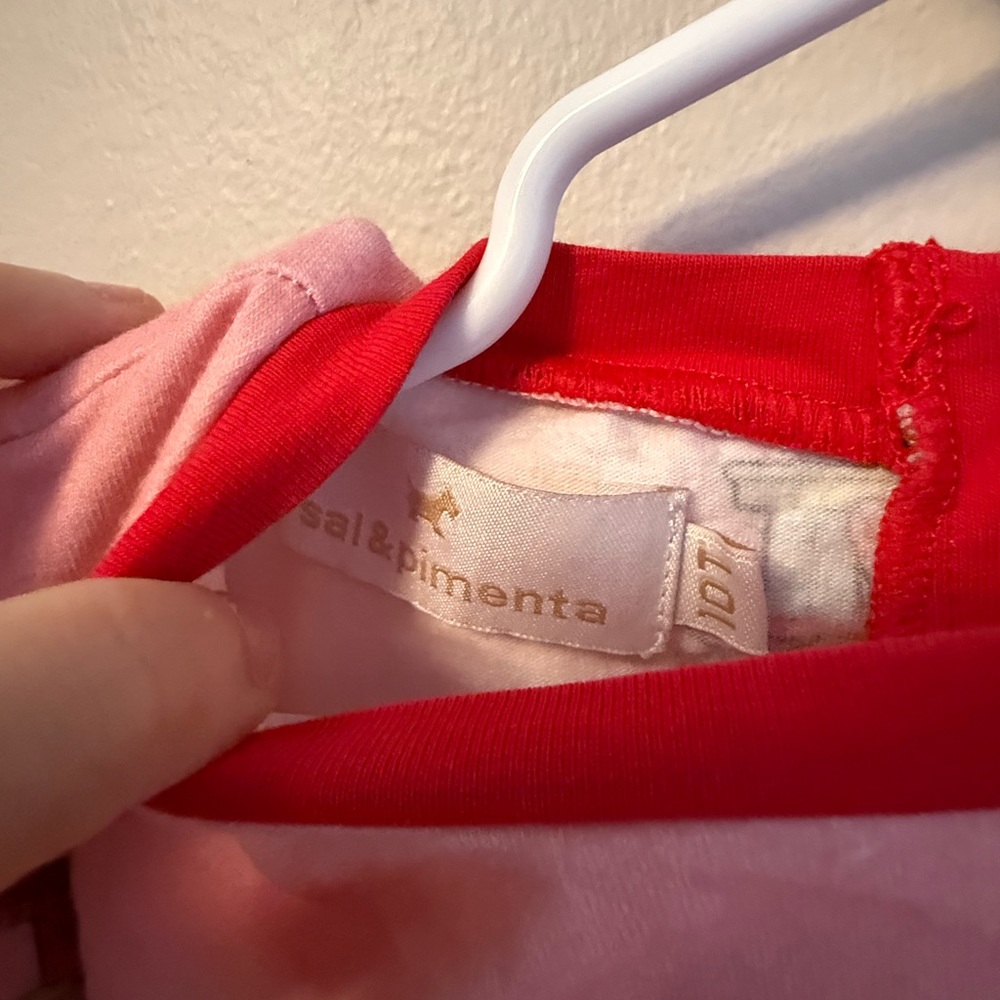 Sal & Pimenta Santa Claus Pink Kids Pajamas - Picture 4 of 5